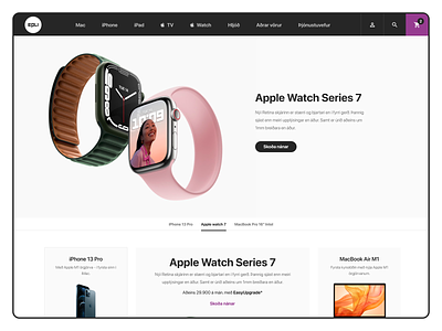 Epli apple clean ecommerce iceland minimal navigation product product page store ui