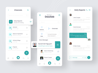 Team Collaboration Mobile App chat chatting mobile app collaboration app conference message minimal app mobile mobile uiux design product design productivity app simple app task team team collaboration tool teamteam collaboration uiux video call