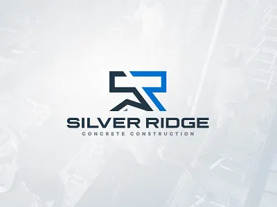 Silver Ridge Concrete Logo brand identity branding concrete construction graphic design logo monogram nebraska typography visual identity