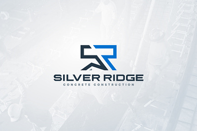 Silver Ridge Concrete Logo brand identity branding concrete construction graphic design logo monogram nebraska typography visual identity