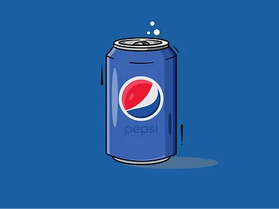 PEPSI adobe art brading can chilled design drinks graphic design illustration logo pepsi vector