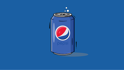 PEPSI adobe art brading can chilled design drinks graphic design illustration logo pepsi vector