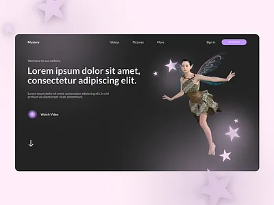 Website Design 3d branding colors design fairy figma illustration logo typography ui uidesign ux uxdesign vector webdesign website