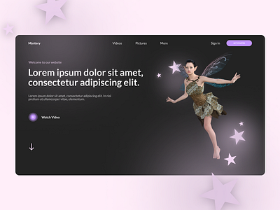 Website Design 3d branding colors design fairy figma illustration logo typography ui uidesign ux uxdesign vector webdesign website