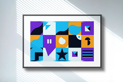 Creative modern abstract artwork of unusual composition artistic backdrop background circle classic decorative elegant geomatric geomatrical shapes graphic illustration minimal mininimal page shaps trendy unique unusual