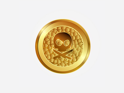 Сoin pirate ☠️ adobe illustrator coin pirate