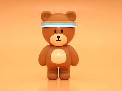 Little bear design illustration