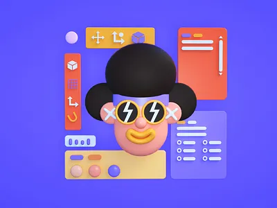 Eyes are full of money design illustration 设计