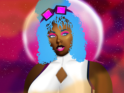 Rojo 3000 PT.5.2: Solar 3000 V2 art astro black artist comic cosmo dark skin design dribbble galaxy illustration illustrator moon nasa series space stars storytelling universe vector