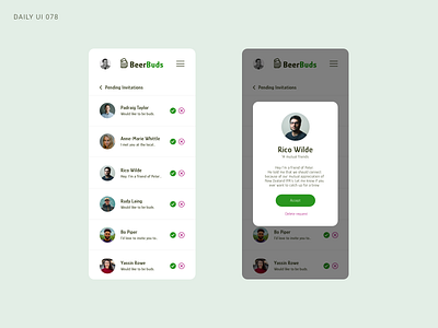 Daily UI 078 - Pending Invitation beer beer buds bud daily ui daily ui 078 daily ui 78 dailyui invitation pending pending invitation