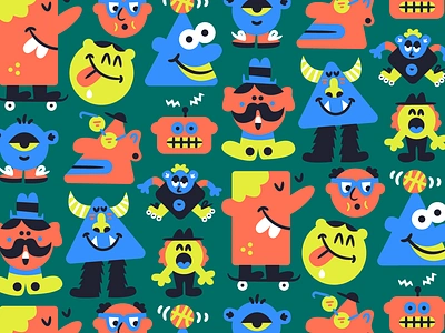 A collection of dudes 🙃 art character characterdesign design doodle fun illustration vector