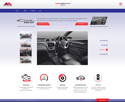 Automotive Website Shot automotive website