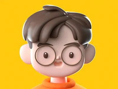 Take Photo 3d cartoon character design illustration style
