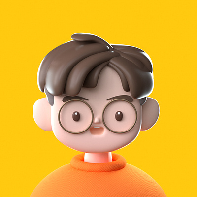 Take Photo 3d cartoon character design illustration style