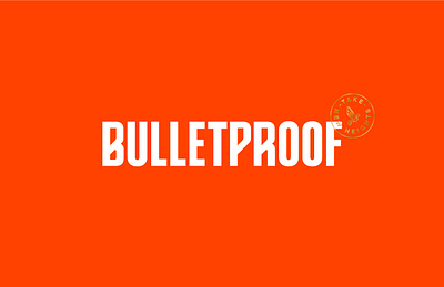 Bulletproof - Logo Concept confidence food gold icon logo packaging type