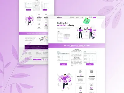 Website Landing Page / UI Design branding design illustration ui ui ux web banner web ui website design