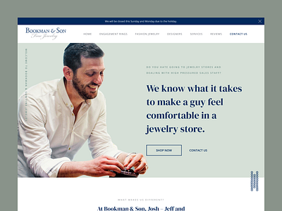 Bookman & Son Landing Page clean clean ui design landing page minimalist ui website