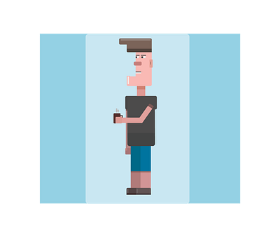 coffee time building coffee coffee man coffee time dribbble hot coffee hot drink illustrator man people tea tea time