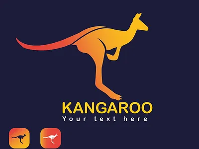 Kangaroo logo design concept. branding design graphic design icon illustration logo minimal vector