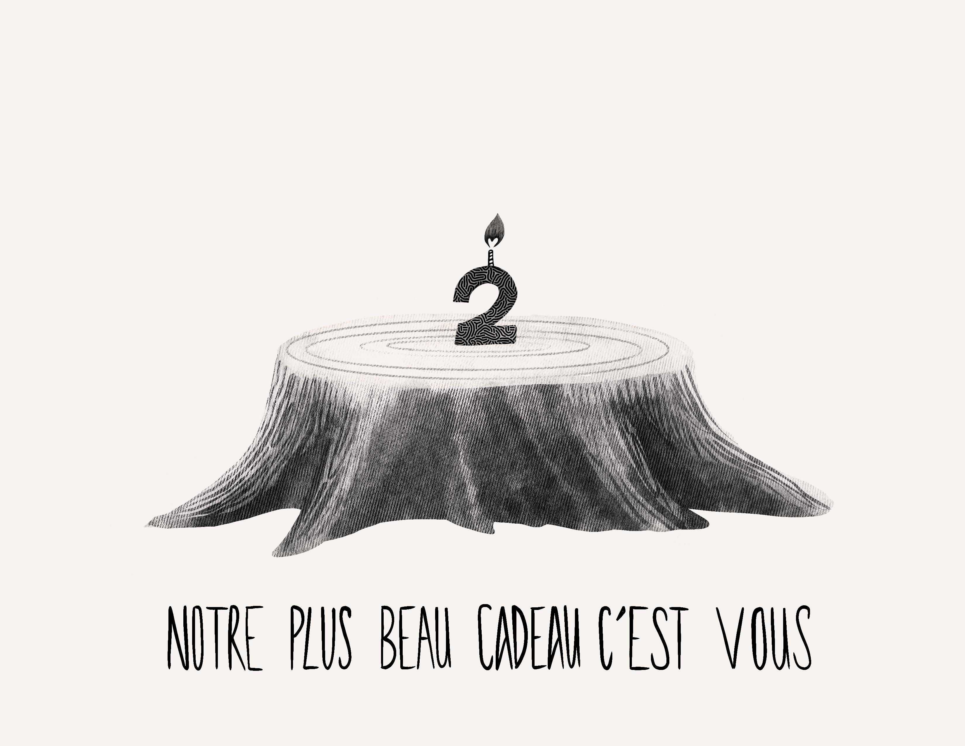 Example of business anniversary postcard