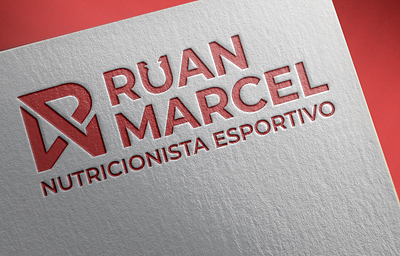 Logo and visual identity - Ruan Marcel Nutricionista branding design logo logo design nutrition nutrition logo typography visual identity