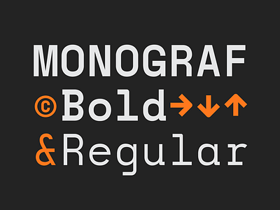 Monograf Font code coding design display family font mono monospaced sans system technical type typeface