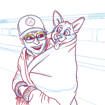 Archie's NYC Adventure! animal characterart city cute design disney dog funny illustration nyc subway