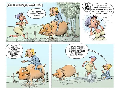 Comic Strip banda desenata bande desineé bd cartoon cartoon strip comic comic panel comic strip digital color illustration ink sketch photoshop sketch