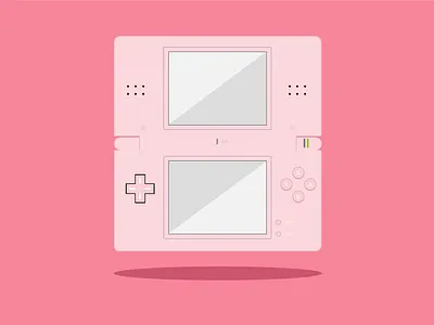 Nintendo DS Lite 3ds adobe illustrator design ds ds lite flatdesign gameboy gaming handheld illustration nds nds lite nintendo nintendo 3ds nintendo ds nintendo ds lite nintendo handheld wacom cintiq