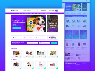 new💜pet design ecommerce interface ui uidesign web web design webdesign