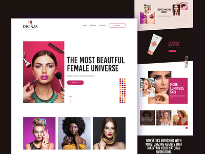 Divinas design interface ui uidesign uiux ux web webdesign website