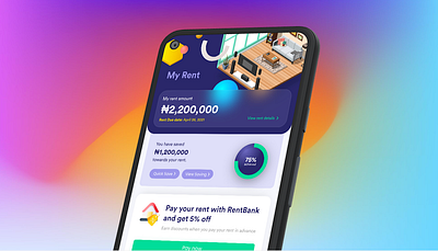 Rent Management app app application ui finance icon rent rent saving rental app renter saving ui ux