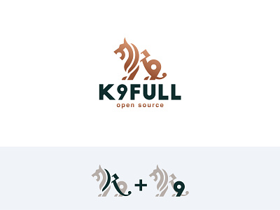 K9Full animal branding cat creative dog dribbble genius geometric illustration k9 king lion logo minimalist logo negativespace professional simple tiger training wild