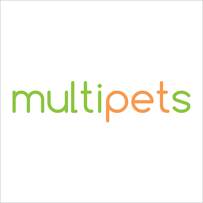 Multipets app branding design illustration logo pet uiux vector