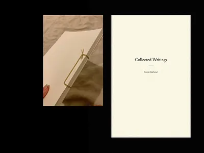 Handmade book: Collected Writings of Galen Barbour book book cover bookbinding cover graphic design handmade layout print typography