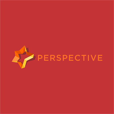 Perspective branding design logo typography