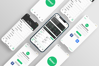 UIUX FIVER APP REDESIGNED branding illustration minimal ui uiux uiux design user experience user interface ux vector