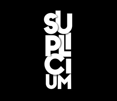 Série SUPLICIUM (2021) branding design logo typography vector