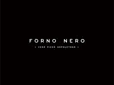 Forno Nero alchemy black brand branding forno hospitality icon identity illustration logo oven pizza tradition