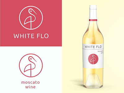 Wine Logo behance bird bottle branding identity illustration label line logo mascot minimalist moscato package simple symbol warm up weekly white wine