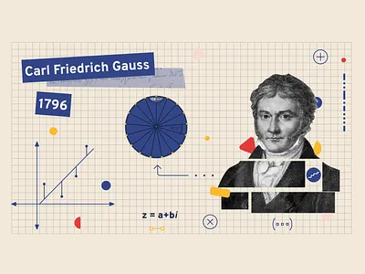 Carl Friedrich Gauss - Riemann Hypothesis 08 abstract animation art carl friedrich gauss collage design explanation geometry graphic design illustration math mathematics minimalism riemann hypothesis shape stem visual visualization 幾何 高斯