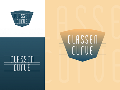 Classen Curve logo architecture branding classic grid logo restaurant shopping