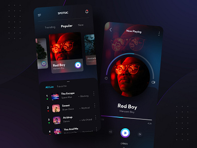 Spotsic - mobile apps music app app design application design graphic design minimal mobile mobile app mobile app design mobile design mobile ui modern music ui ui design ui ux uidesign uiux ux