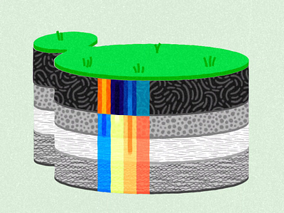 Delaturf 03 animation branding colors design dog ethan fowler filtration graphic design green illustration logo motion graphics pee peeing procreate rainbox turf