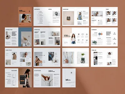 PROPOSAL brochure business clean corporate creative design minimal onboarding presentation project proposal studio