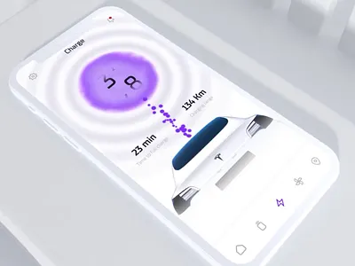 Car Remote Control App (Tesla connected app) 3d animation automotive car apps car dashboard car remote control apps car ui electric car future car apps geex arts gleb interaction design mobile apps motion smart car apps tesla ui user experience ux vehicles