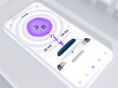 Car Remote Control App (Tesla connected app) 3d animation automotive car apps car dashboard car remote control apps car ui electric car future car apps geex arts gleb interaction design mobile apps motion smart car apps tesla ui user experience ux vehicles