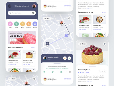 Food Delivery Mobile App Concept app cart courier delivery delivery app food food and drink food delivery food delivery app food order foodie lunch mobile order restaurant restaurant app shipping shop ui ux