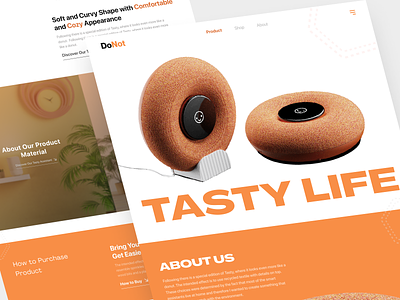 DoNot - Product Design Landing Page clean clear design header home page landing page minimal minimalist product design simple ui ui design uiux web web design website