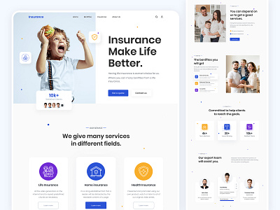 Insurance Agency Website design agencey agencyweb corporatewebdesign corporatewebsite design insuranceagency insurancecomapnaylandingpage insuranceserviceweb insurancewebdesign landing page design landingpage minimal modern design ui uiuxdesign webdesign